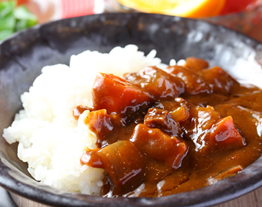 牛たん入り朝カレー